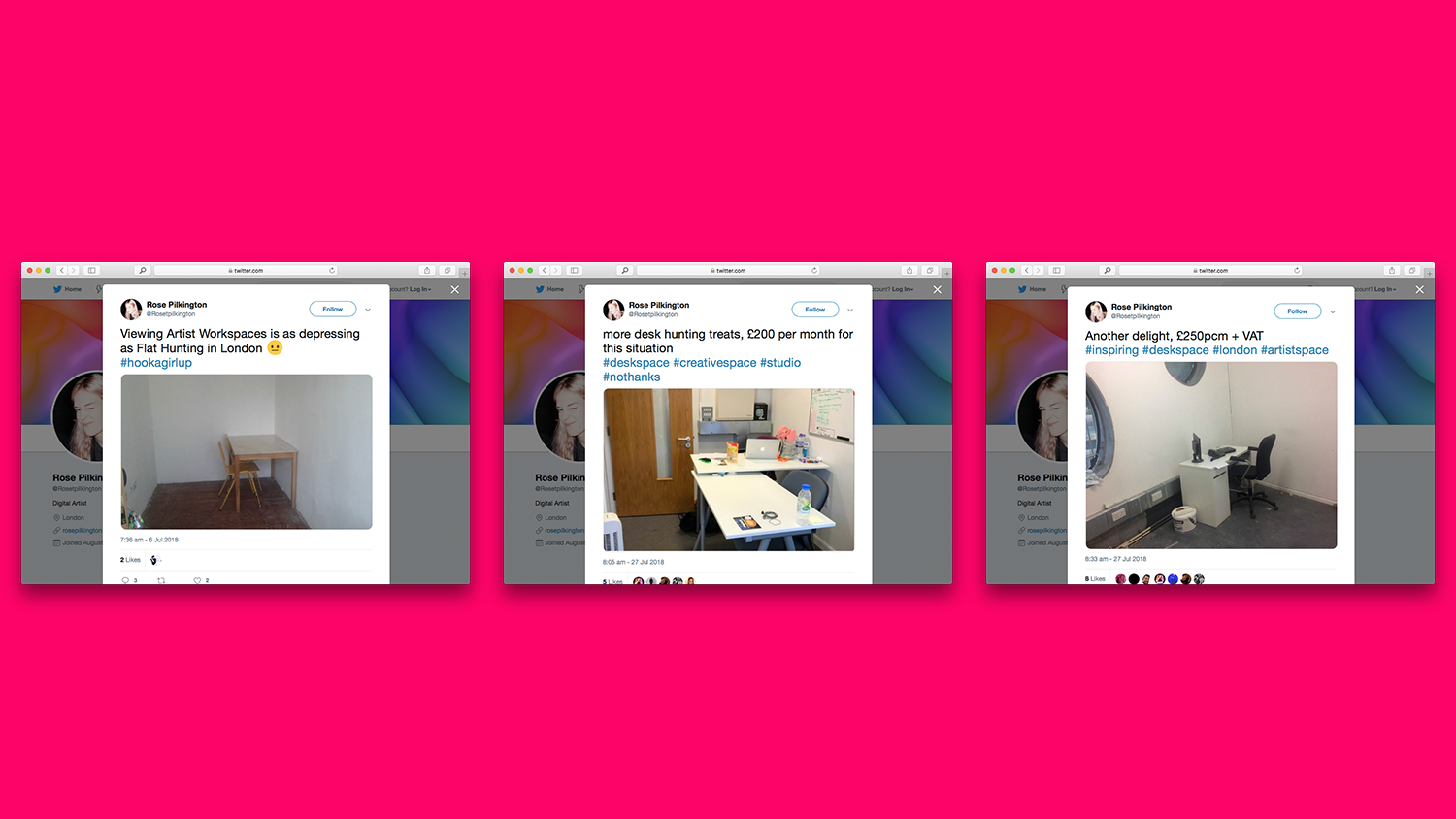 Rose Pilkington S Search For Desk Space In London